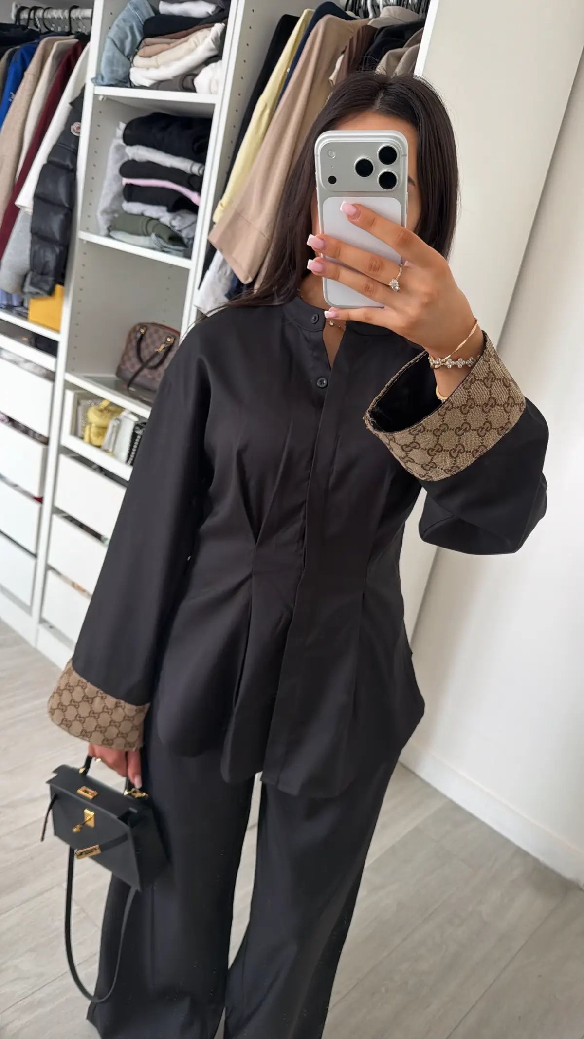 Chemise Kimono Black